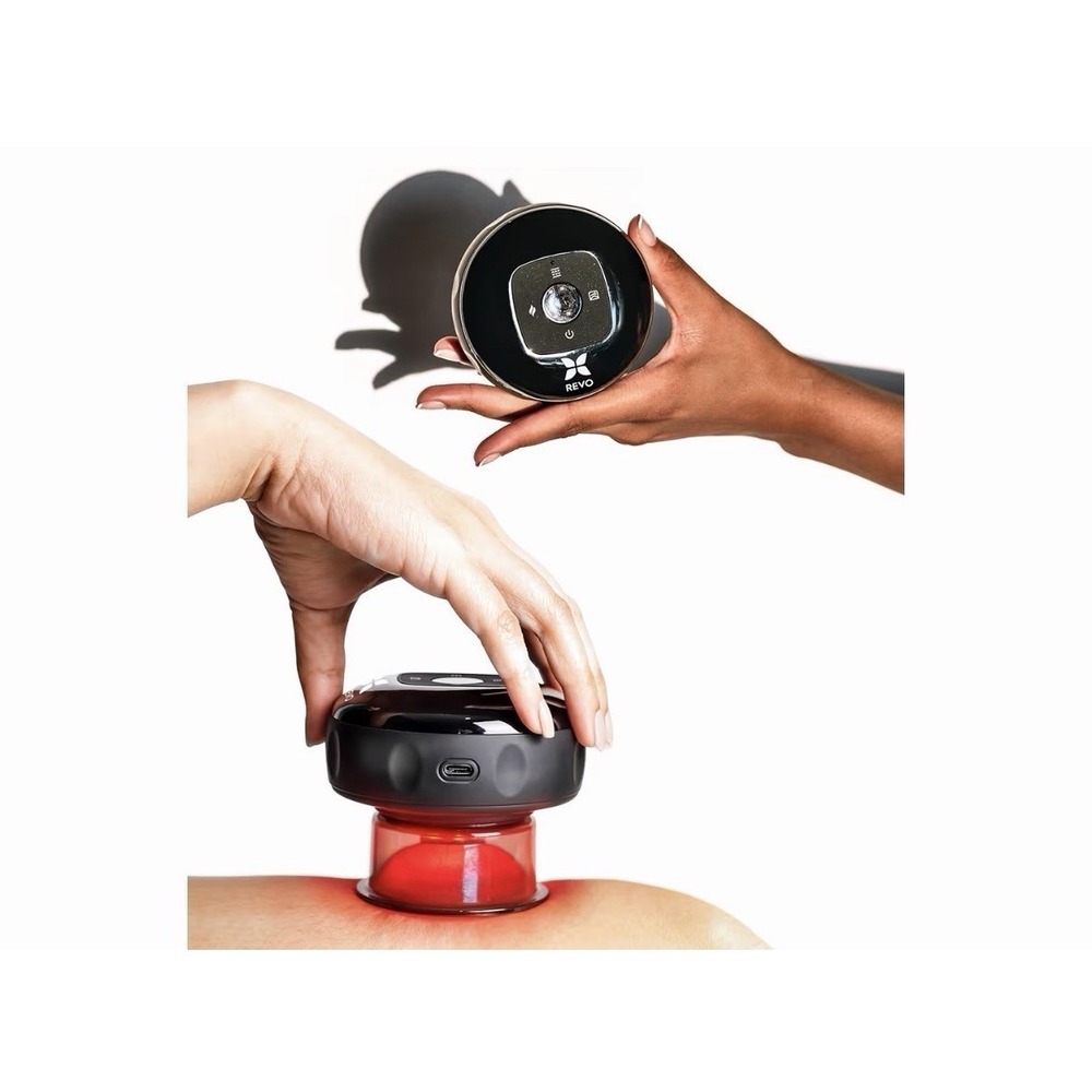 REVO Smart Cup 2 Pack Electric Cupping Massager Red Light Therapy Set NEW